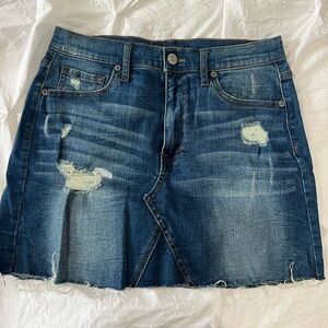 High-rise Jean Mini skirt